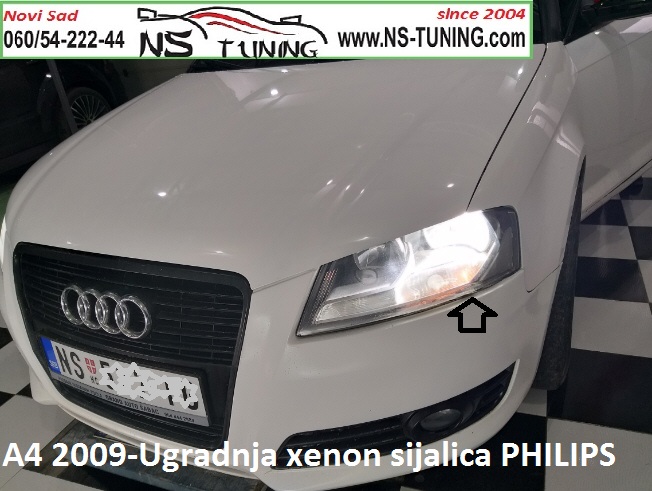 audi a4 b8 2008 2009 2010 2011 2012 godiste xenon farovi h7 sijalica ugradnja ksenona novi sad canbus trafo
